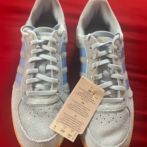 Light Gray & Blue Men's Suede Sneakers - Picture 3 of 8